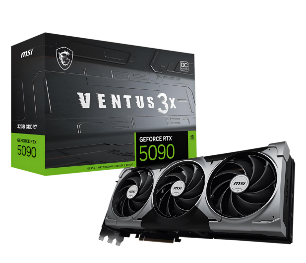 MSI GeForce RTX 5090 Ventus 3X OC 32GB GDDR7 DLSS5 - 1314564 - zdjęcie